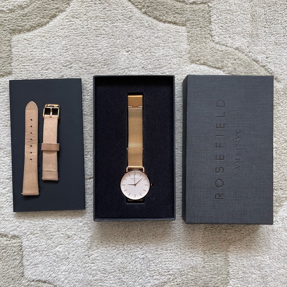Rosefield Tribeca Rose Gold Mesh watch 33mm - Picture 10 of 10